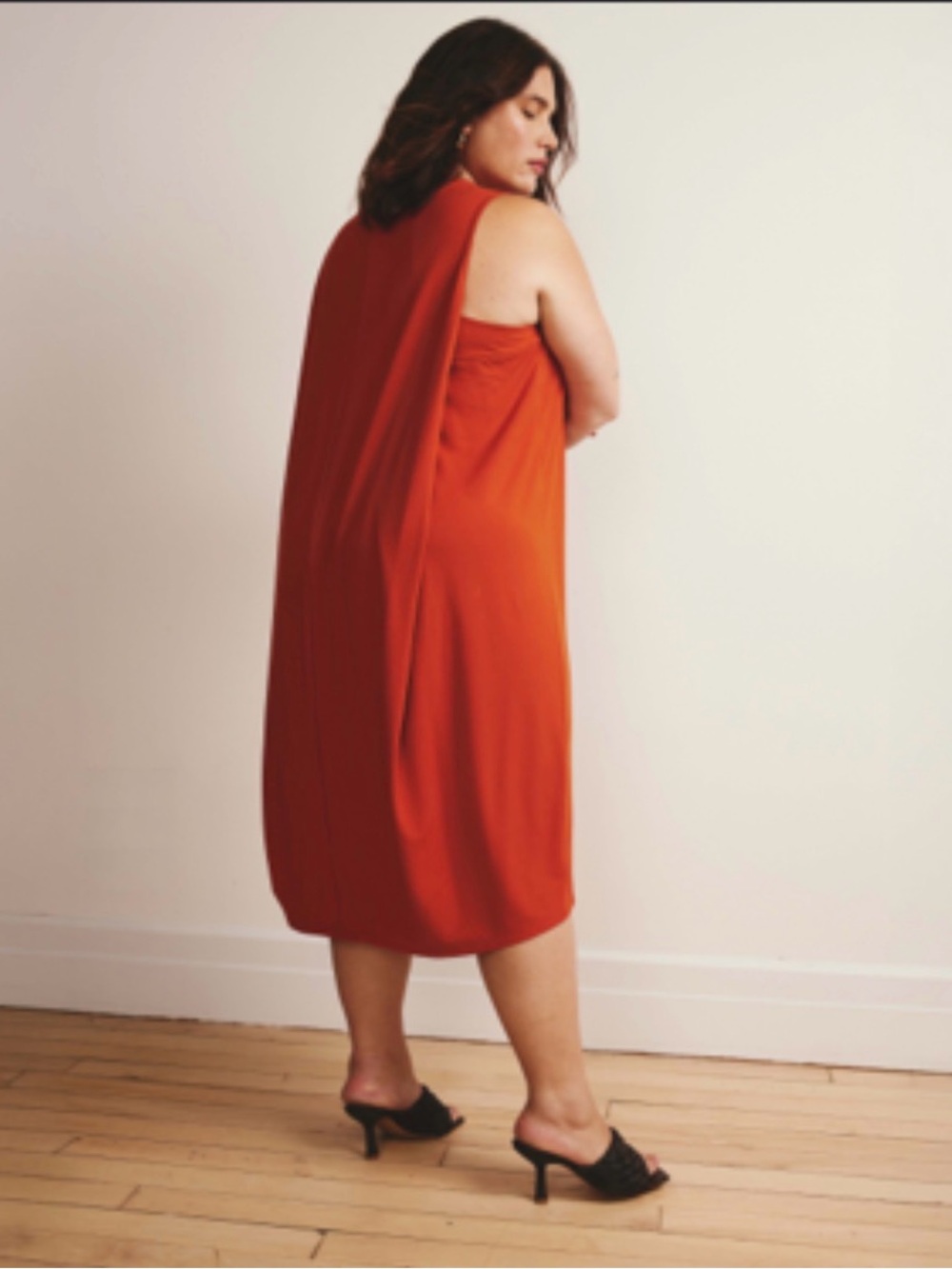 Universal Standard Pearl Divine Jersey Dress - Warm Russet